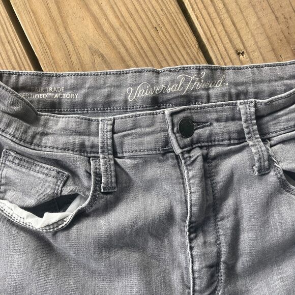 Universal Thread High Rise Skinny Jeans - Cropped - Fair Trade Certified - Sz 12 - Picture 3 of 5